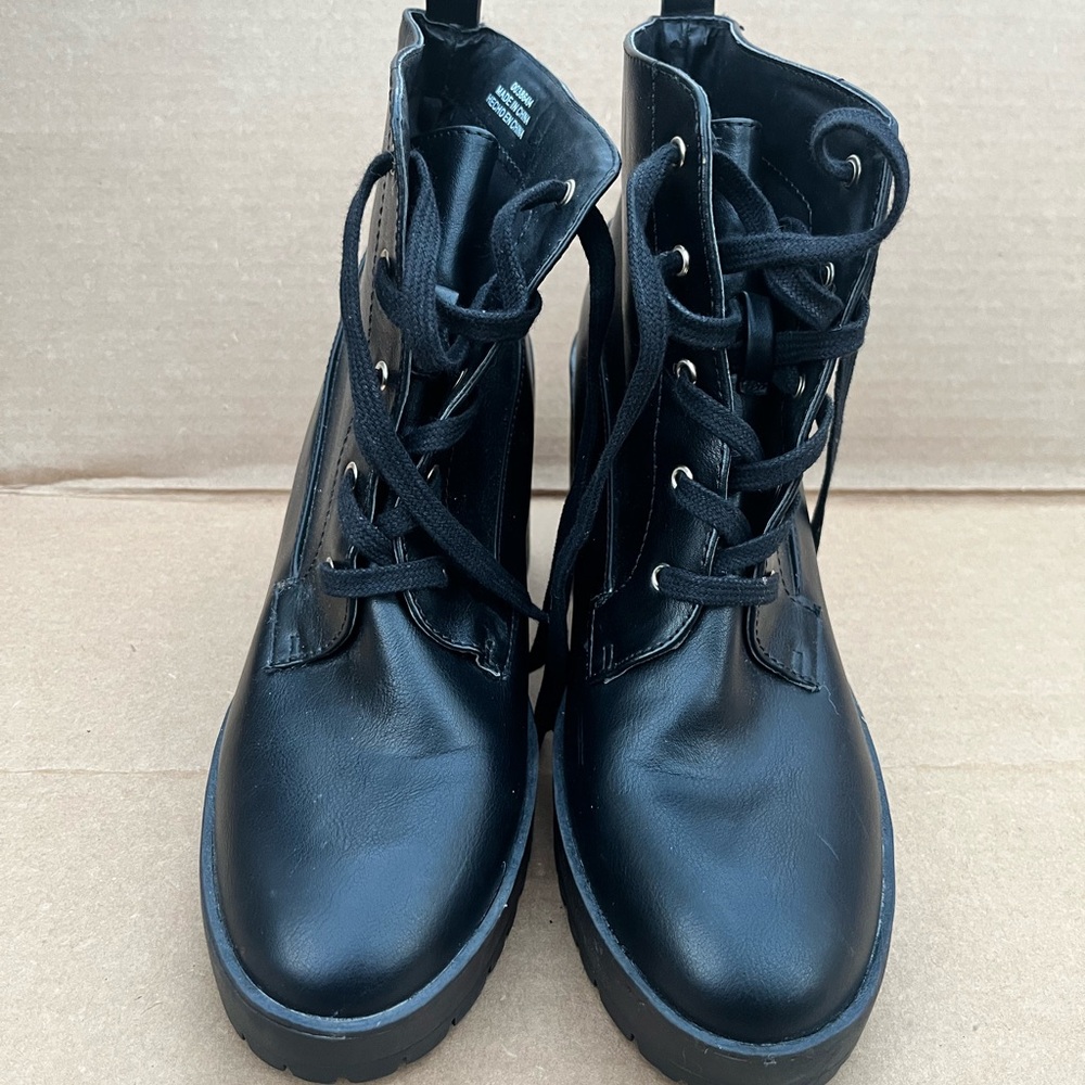 Forever 21 Black Combat Boots